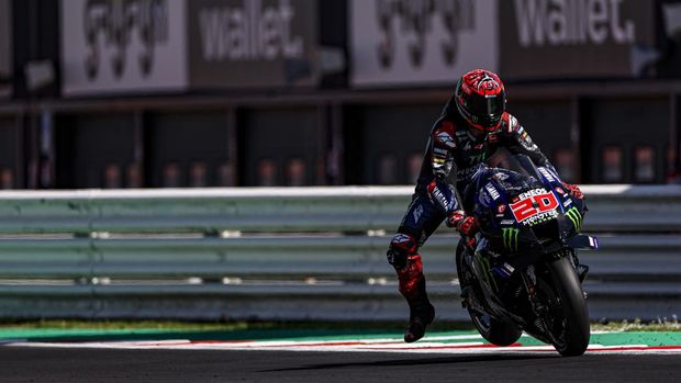 Fabio Quartararo menjalani sesi tes Misano 2022