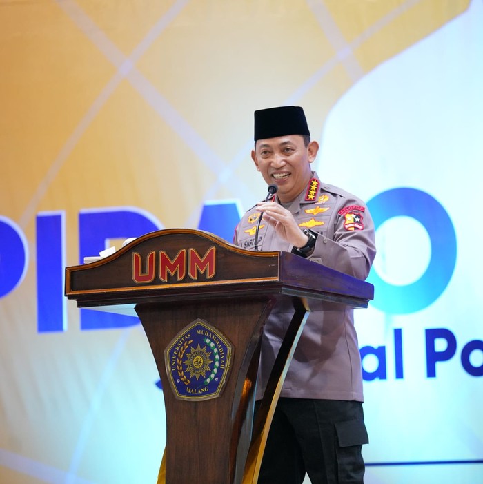 Kapolri Jenderal Listyo Sigit Prabowo di acara Angkatan Muda Muhammadiyah (Dok Polri)