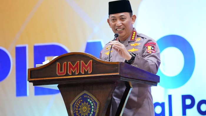 Kapolri Jenderal Listyo Sigit Prabowo di acara Angkatan Muda Muhammadiyah (Dok Polri)