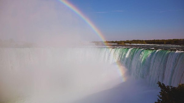 Berikutnya, dari Air Terjun Niagara juga menampilkan pelangi yang sangat indah pada 30 Juli 2012 lalu. Berikutnya, dari Air Terjun Niagara juga menampilkan pelangi yang sangat indah pada 30 Juli 2012 lalu.