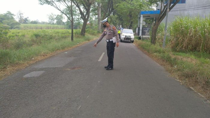 Lokasi kecelakaan yang melibatkan tiga motor di Jalan Sukun Raya, Kudus, Kamis (8/9/2022).