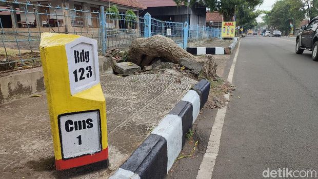 Lokasi yang diprediksi menjadi lokasi titik 0 di Ciamis