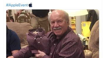 Meme ini juga menggambarkan bahwa iPhone 14 mirip dengan iPhone generasi sebelumnya. Foto: Twitter