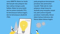 Seleksi nasional berdasarkan tes akan meniadakan tes mata pelajaran atau yang dikenal dengan tes kemampuan akademik (TKA).