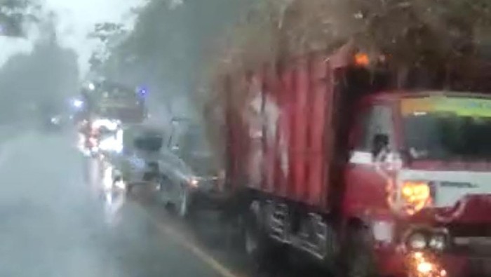 Pohon tumbang diterjang angin kencang