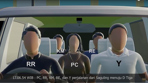Polri merilis video animasi kasus penembakan yang menyebabkan tewasnya Brigadir Yosua (Brigadir J) (YouTube Polri TV Radio)