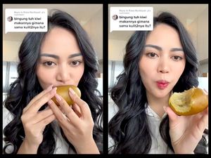 Rachel Vennya Makan Buah Kiwi dengan Kulitnya, Aman Nggak Sih?