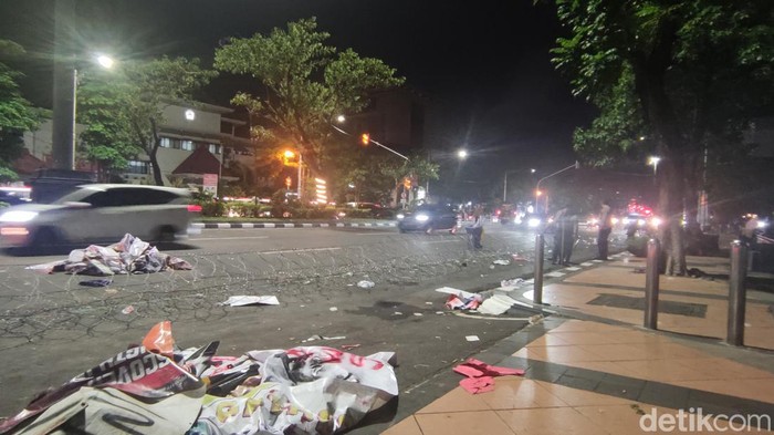 Suasana Jalan Pahlawan Semarang, pasca-demo BBM naik, Kamis (8/9/20222).