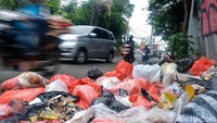 Sampah-sampah yang menumpuk dan dibuang sembarangan ini menimbulkan bau tidak sedap.