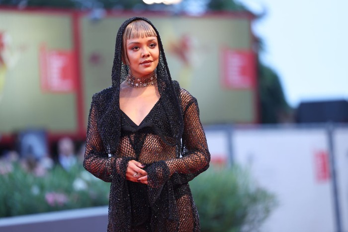 VENICE, ITALY - SEPTEMBER 08: Luigi De Laurentiis Award Jury member Tessa Thompson attends the 