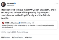Bos teknologi berduka Ratu Elizabeth II