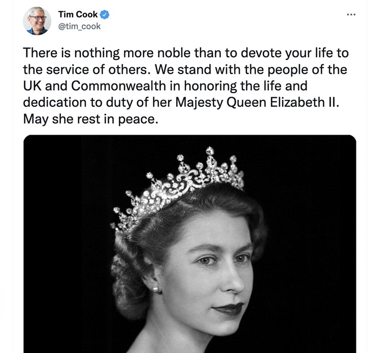 Bos teknologi berduka Ratu Elizabeth II