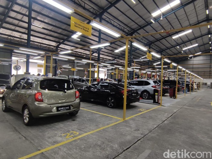Carsome meresmikan Certified Lab atau fasilitas rekondisi mobil bekas di Gudang Balrich Logistics Blok M, Cilincing, Jakarta Utara.