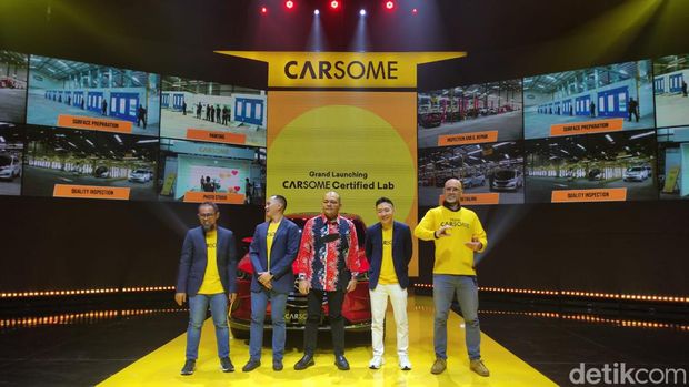 Carsome meresmikan Certified Lab atau fasilitas rekondisi mobil bekas di Gudang Balrich Logistics Blok M, Cilincing, Jakarta Utara.