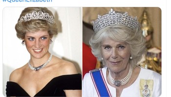 Diana akan menjadi ratu yang paling cantik dan semua orang tahu bedanya, tulis akun ini. Foto: Twitter