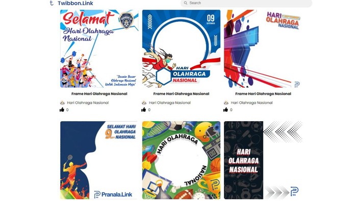 Kumpulan link twibbon Hari Olahraga Nasional 2022.
