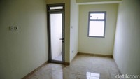 Terdapat dua tipe kamar yang disediakan, yakni tipe dua kamar tidur dengan luas 34,4 meter persegi dan memiliki daya listrik 1.300 va.