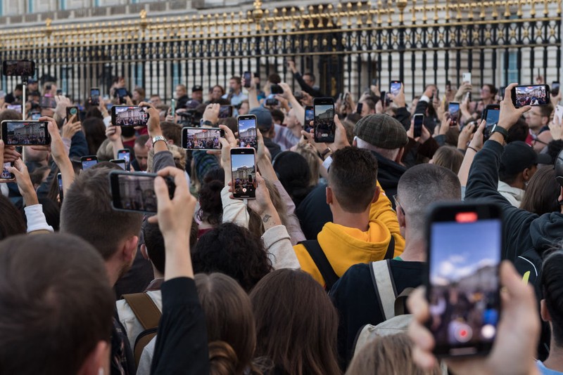 Ratu Elizabeth II wafat diabadikan ponsel