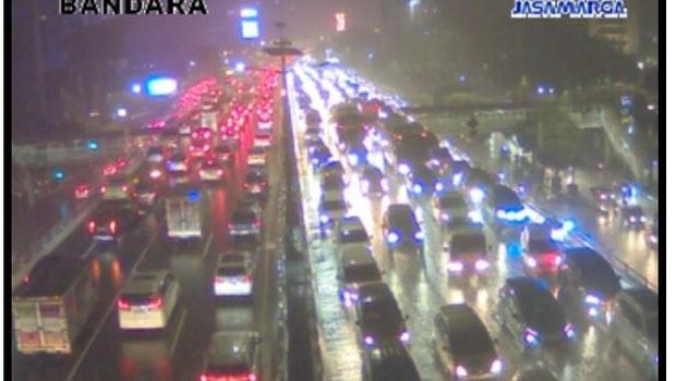 Screenshot CCTV Tol Dalam Kota via aplikasi Travoy pada Jumat (9/9/2022)