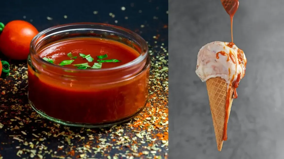 Sedang Tren Es Krim Campur Saus Tomat, Bagaimana Rasanya Ya?