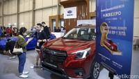 Dalam acara BCA Expo Hybrid ini, Subaru menghadirkan sejumlah program penjualan seperti bunga hingga 2,25 persen, diskon biaya administrasi hingga Rp 1 juta, DP 0 persen, hingga instant approval bagi nasabah terpilih. 