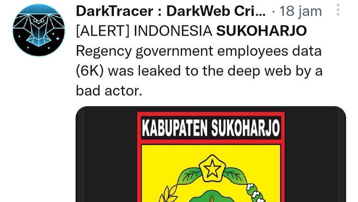 Data ASN Pemkab Sukoharjo bocor.