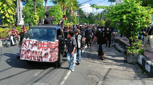 Demo Tolak BBM Aliansi Bali Jengah di Denpasar