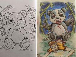 Buku Mewarnai Anak-anak Dibuat Jadi Seram