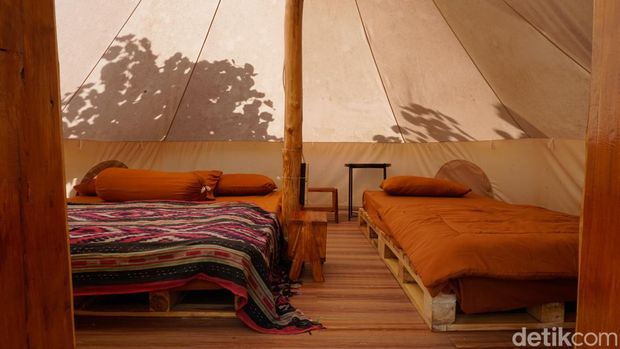 Glamping Balong di Garut.