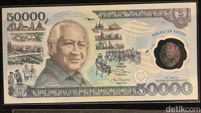 Langka Nih! Penampakan Uang Koin Rp 850.000 Bergambar Soeharto Bank Indonesia (BI) pernah menerbitkan beberapa kali uang rupiah bergambar presiden, mulai dari Soekarno sampai Soeharto.