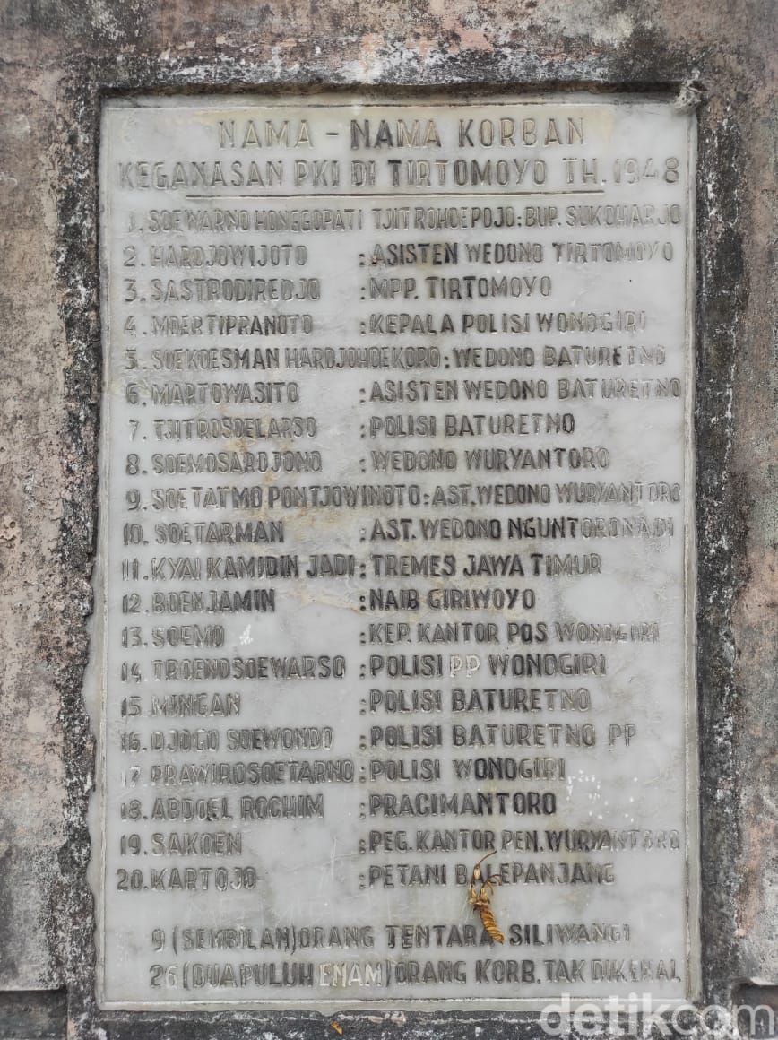 Monumen 48 Hargorejo di Wonogiri, mengenang peristiwa PKI. Foto diambil Selasa (6/9/2022).