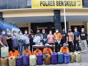 Polisi Tangkap Sindikat Pengoplos Solar Subsidi di Bengkulu