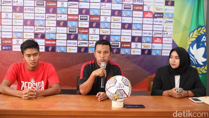 Persipa Pati saat konferensi pers di Ruang Press Conference Stadion Joyo Kusumo Pati, Sabtu (10/9/2022).
