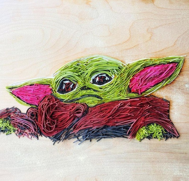 Keren! Ada Baby Joda hingga Lukisan Van Gogh yang Dibuat dari Pasta
