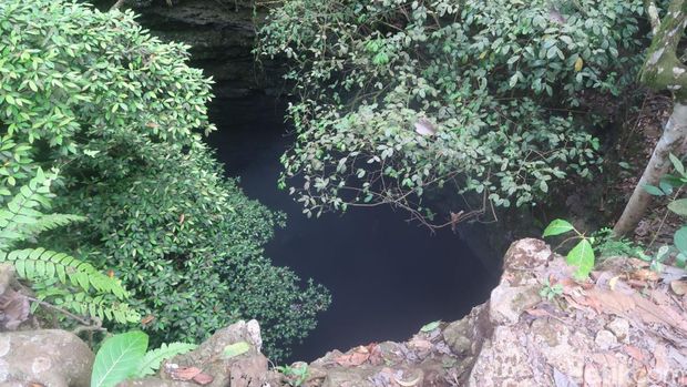 Suasana di Gua Grubug, Pedukuhan Jetis Wetan, Kalurahan Pacarejo, Kapanewon Semanu, Kabupaten Gunungkidul, Sabtu (10/9/2022).