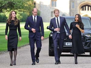3 Momen Ketegangan Meghan dan Kate Middleton di Pemakaman Ratu
