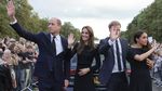 Pangeran William-Harry dan Kate-Meghan Bersatu dan Berkabung