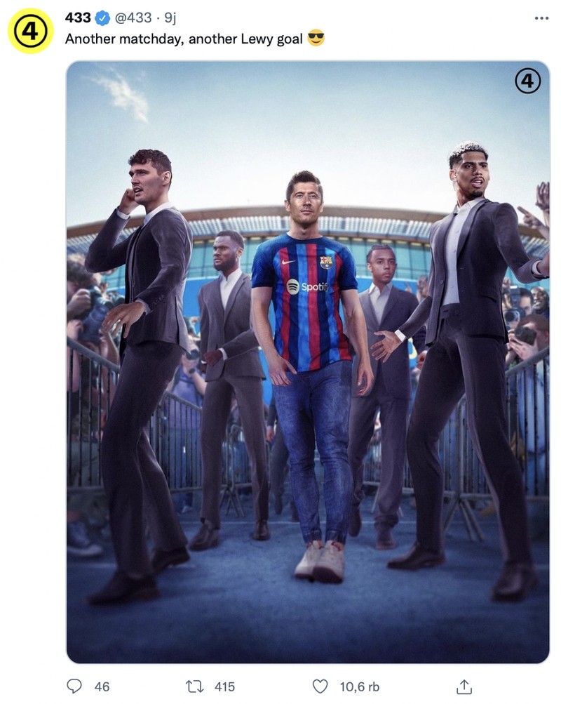 Barcelona kembali memetik kemenangan. Robert Lewandowski ujuk kemampuan dengan golnya dan kini membuat tim Catalan memuncaki klasemen La Liga.