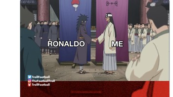 Cristiano Ronaldo yang berseragam MU masih belum mencetak gol maupun assist, kalah telak dari Lewandowski. Foto: Twitter