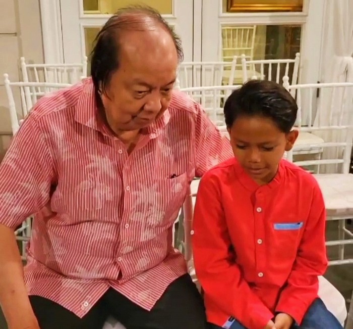 Farel Prayoga bersama Dato Sri Tahir orang terkaya di Indonesia