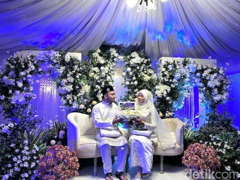 Foto pernikahan Fatihah Abdul Rahman.