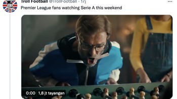 Bagaimana fans Premier League nonton bola Liga negara lainnya. Foto: Twitter