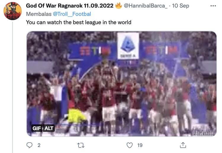 Liga Inggris Meme fans Liga Inggris tidak bisa nonton bola akhir pekan ini karena diliburkan untuk menghormati mangkatnya Ratu Elizabeth II.