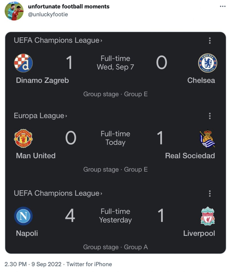 Meme fans Liga Inggris tidak bisa nonton bola akhir pekan ini karena diliburkan untuk menghormati mangkatnya Ratu Elizabeth II.