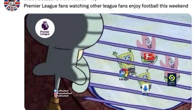 Meme Liga Inggris Libur, Fans Melongo Nonton La Liga-Serie A