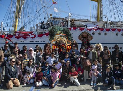 Intip Keseruan Open Ship KRI Bima Suci-945 di Sydney