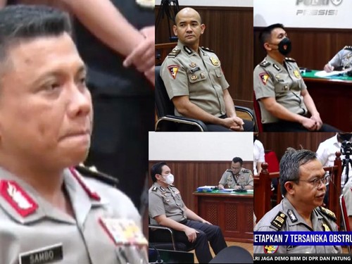 Para polisi yang dipecat terkait kasus Ferdy Sambo (kolase detikcom)