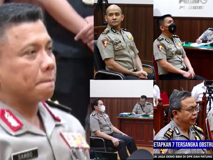 Para polisi yang dipecat terkait kasus Ferdy Sambo (kolase detikcom)