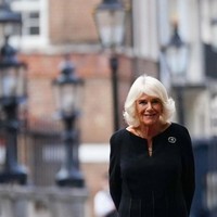 Sedangkan seperti dikutip dari Page Six, tidak sedikit orang menduga bros simpul yang dipakai Camilla ini memiliki pesan untuk Pangeran Harry dan William. Mereka diharapkan bersatu tidak ada lagi pertengkaran di momen meninggalnya Ratu Elizabeth II. Foto: Getty Images/WPA Pool