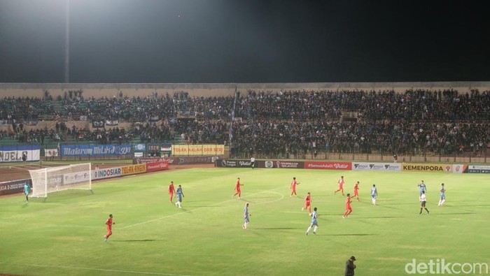 Pertandingan PSIM vs PSCS Cilacap di Stadion Sultan Agung Bantul, Minggu (11/9/2022).
